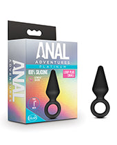 Blush Anal Adventures Platinum Silicone Loop Plug - Small Black For Sale