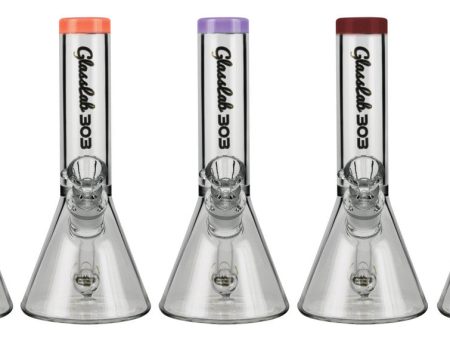 Glasslab 303 Mini Beaker Water Pipe - 7    14mm F   Asst. Colors Hot on Sale