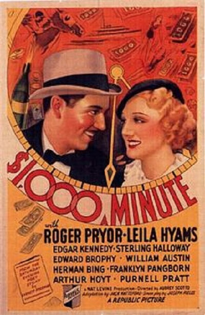 $1000 A Minute (1935) - Roger Pryor Colorized Version For Cheap