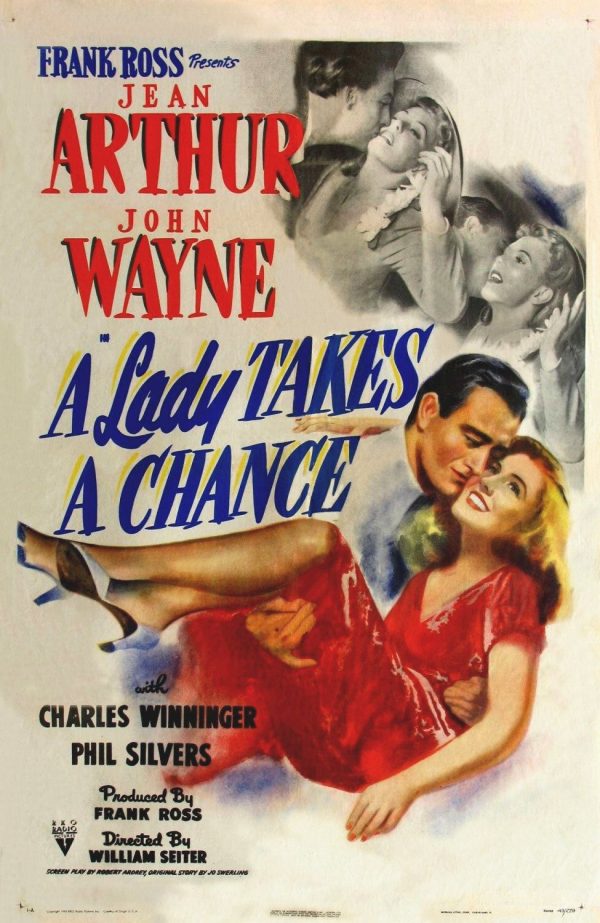 A Lady Takes A Chance (1943) - John Wayne  Colorized Version For Cheap