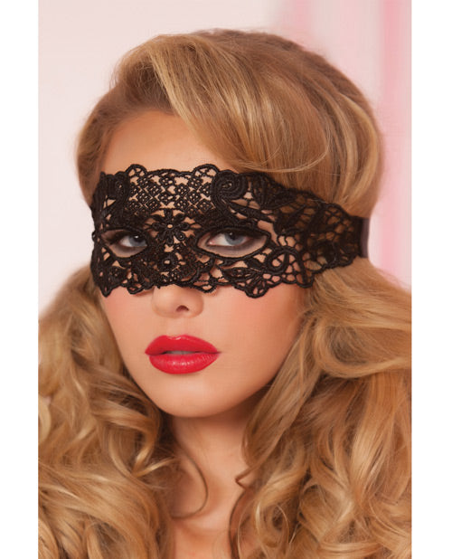 Lace Eye Mask w Satin Ribbon Ties For Sale