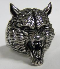 Werewolf Head Wolf Stainless Steel Biker Ring Online Sale