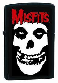 Misfits Skull Black Matte Zippo on Sale