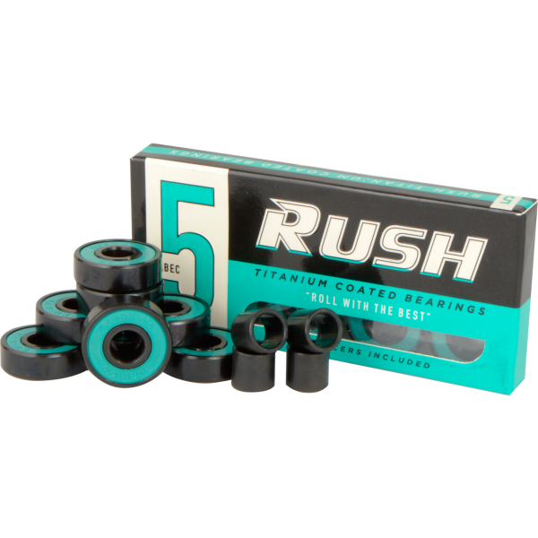 RUSH ABEC-5 BEARINGS W SPACERS Ppp Discount