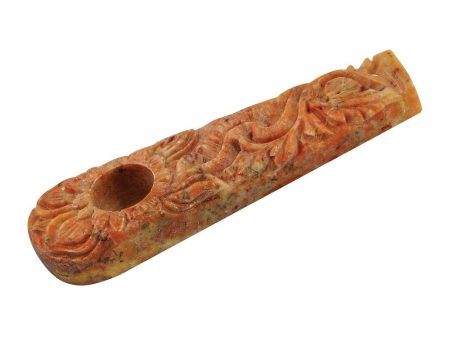 3  Stone Pipe w  Flower Design For Discount